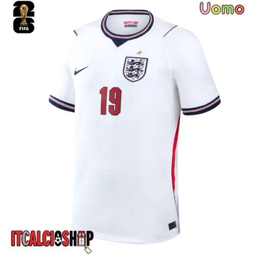 Inghilterra Ollie Watkins #19 Prima Maglia Mondiali 2026 Manica Corta